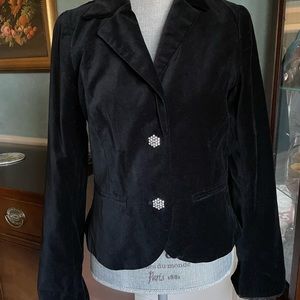 OLD NAVY black velvet blazer